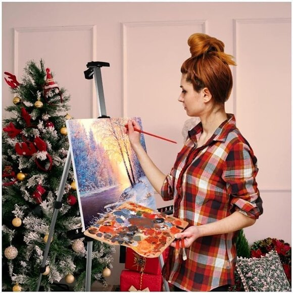 NEW Art Painting Artist Easel Stand, Display Sign Aluminum Metal Tripod - Picture 6 of 8